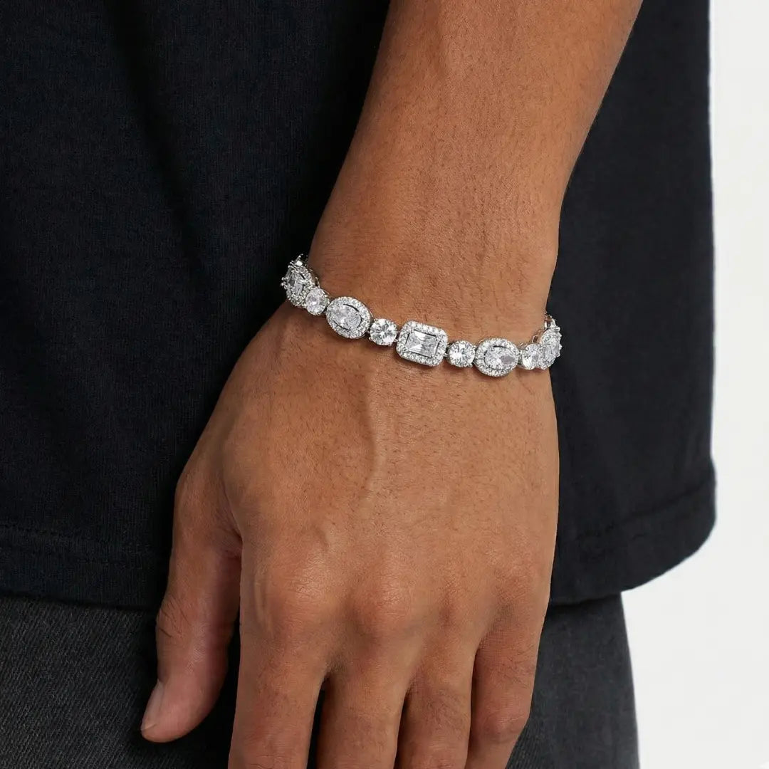 MULTI-STONE BRACELET - SILVER