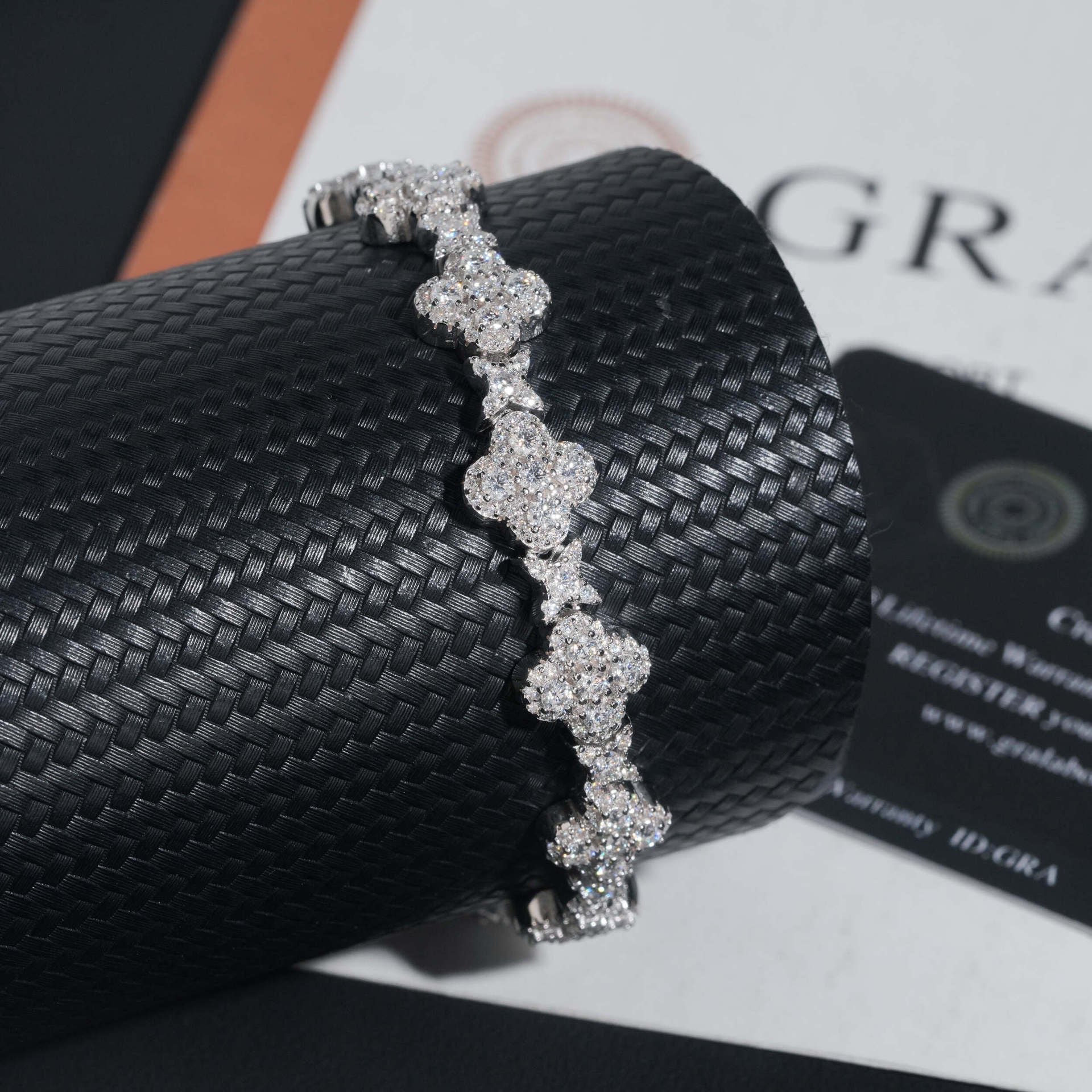 925 10MM Cross Tennis Bracelet