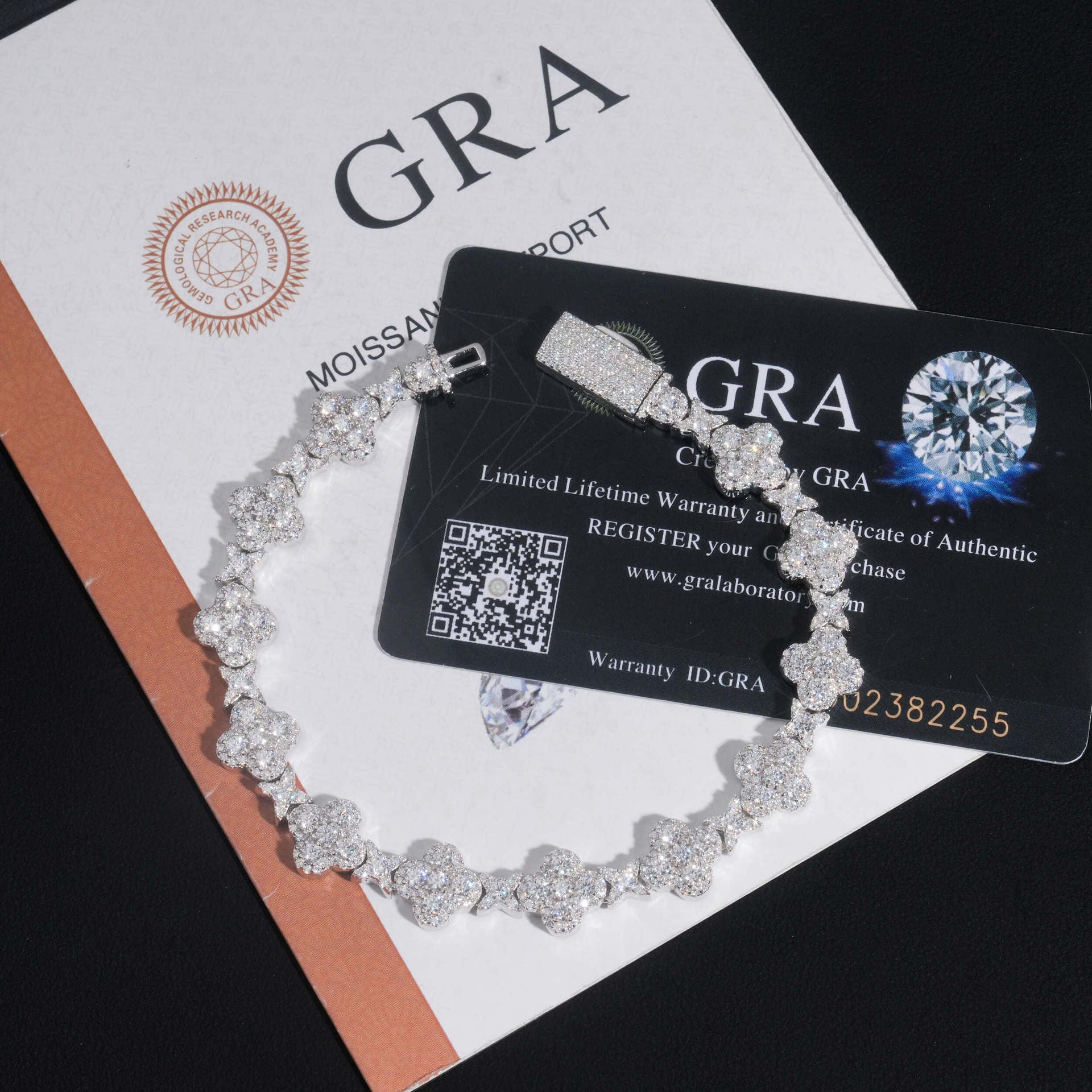 925 10MM Cross Tennis Bracelet