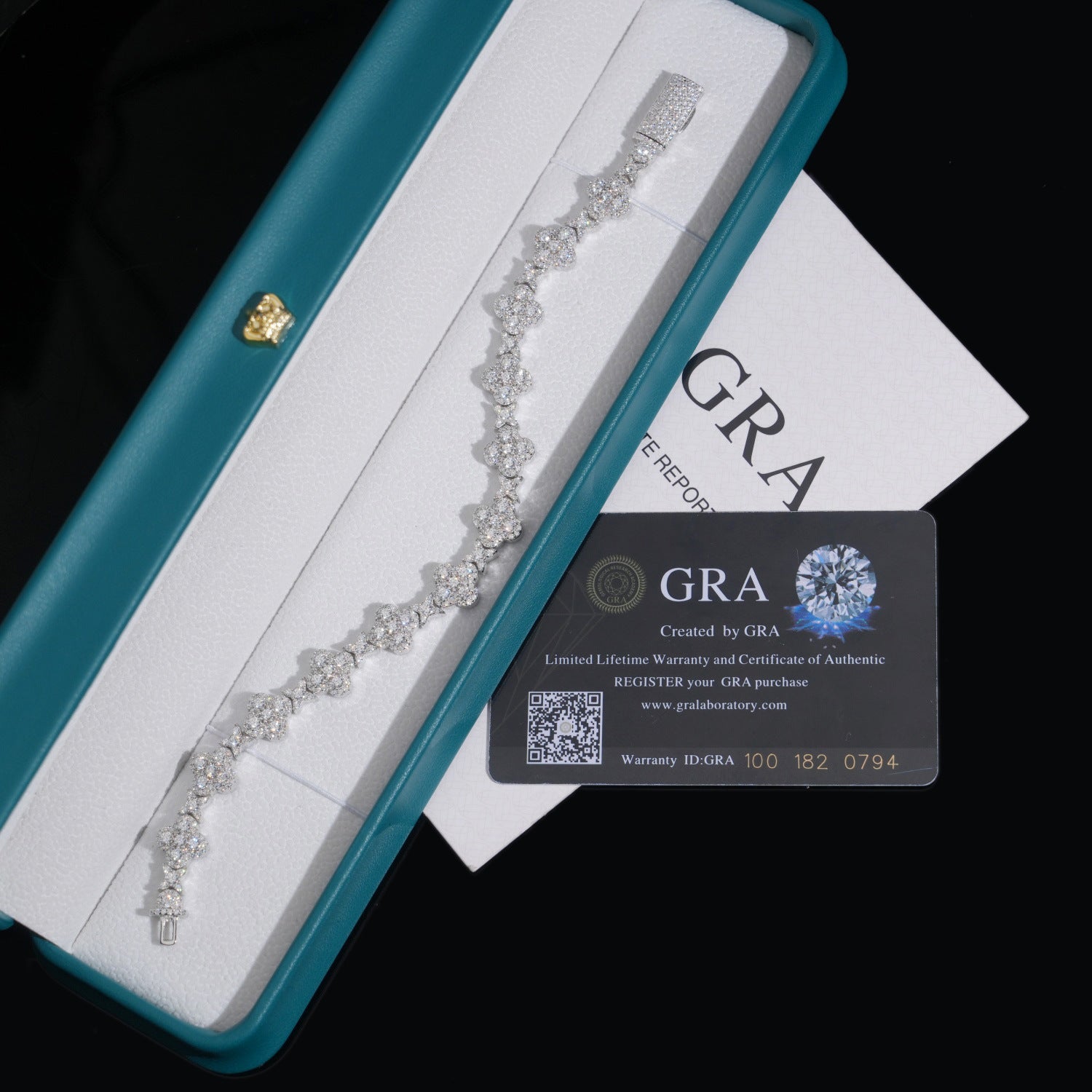 925 10MM Cross Tennis Bracelet