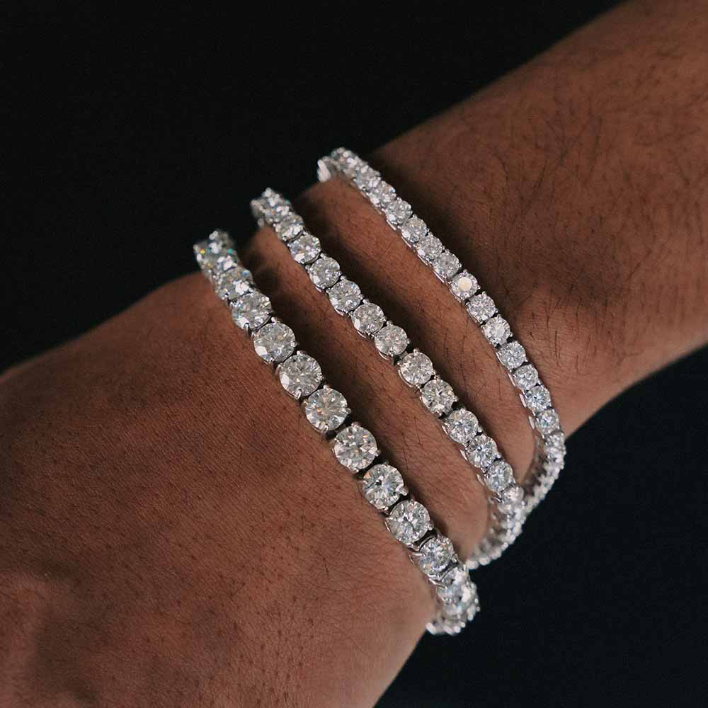 925 Tennis Bracelet With Moissanite