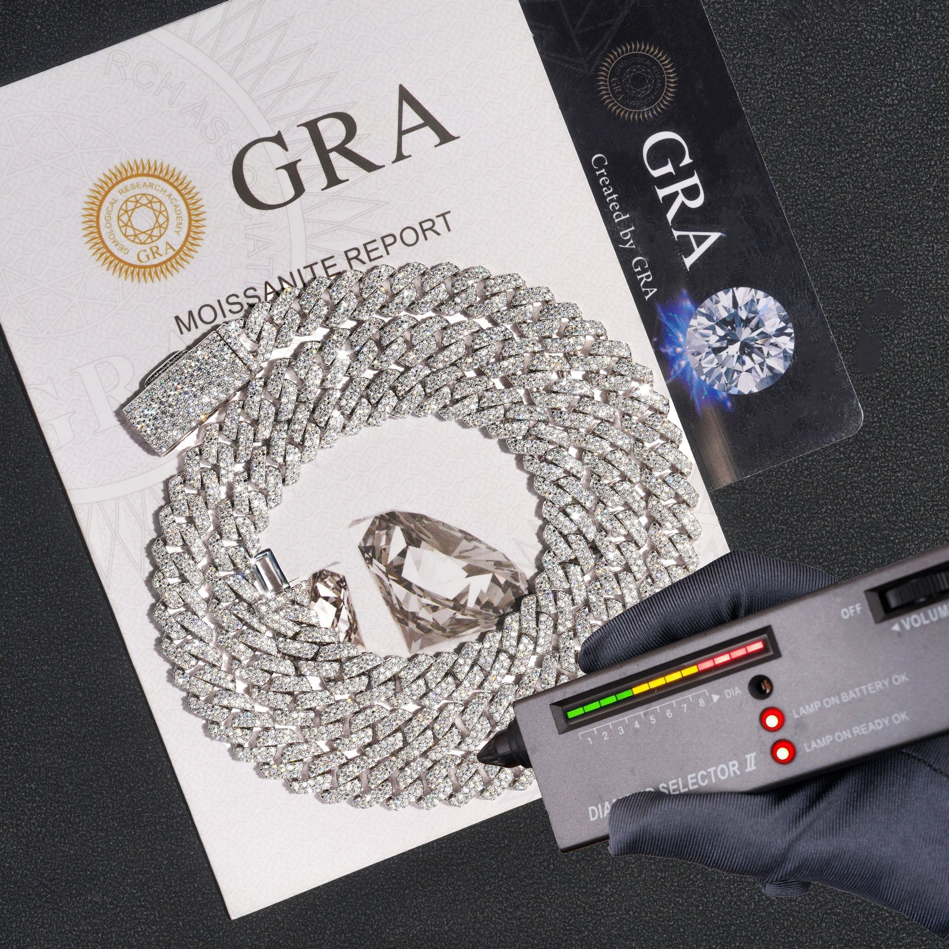 8mm Moissanite Cuban Link Chain