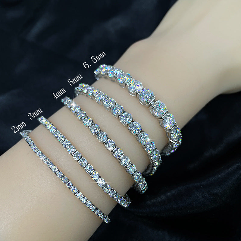 925 Tennis Bracelet With Moissanite