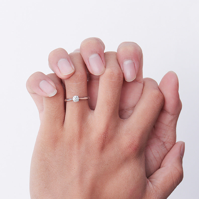 Geometric Adjustable Ring (925 Silver, Rose Gold, Swiss Blue)