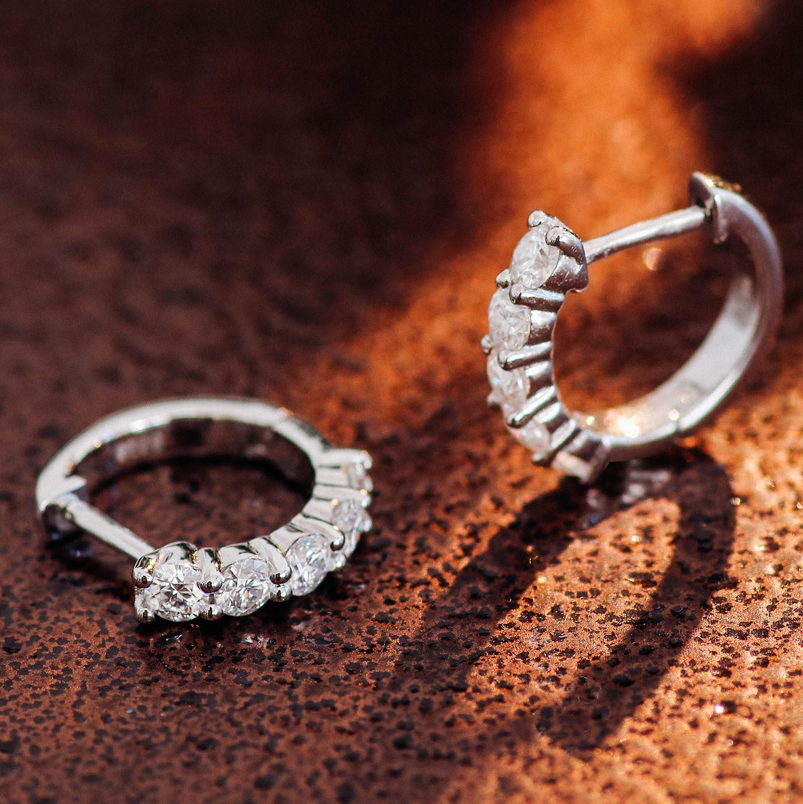 925 Silver Moissanite Round Stud Earrings 2.5mm