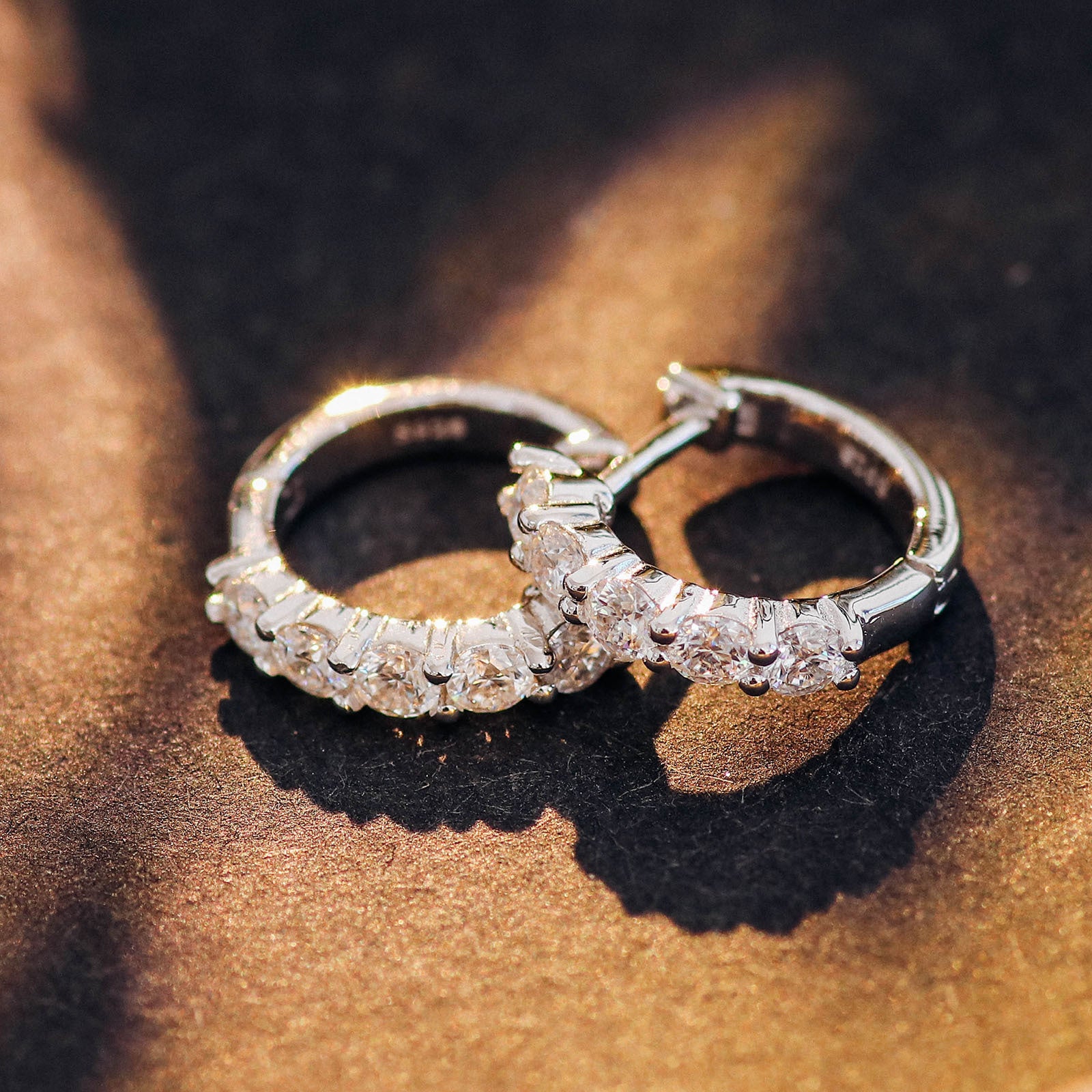 925 Silver Moissanite Round Stud Earrings 2.5mm