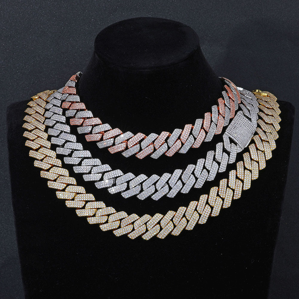 19mm Prong Cuban Chain (CZ)