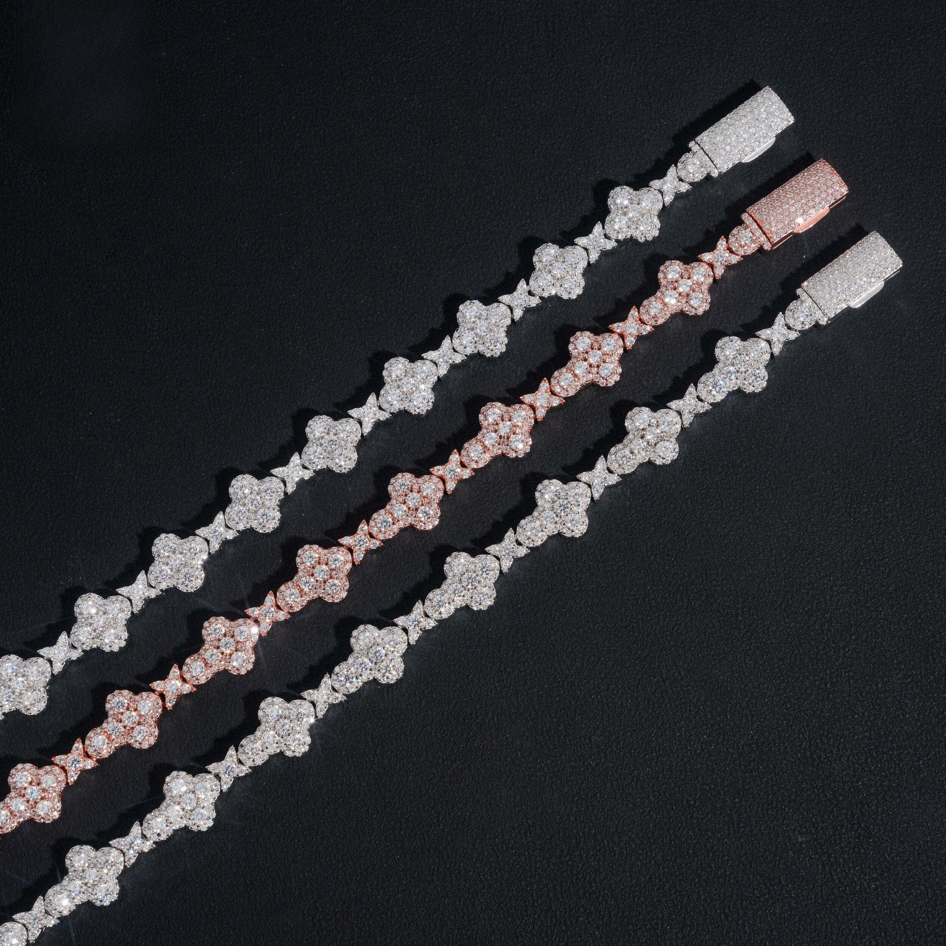 925 10MM Cross Tennis Bracelet